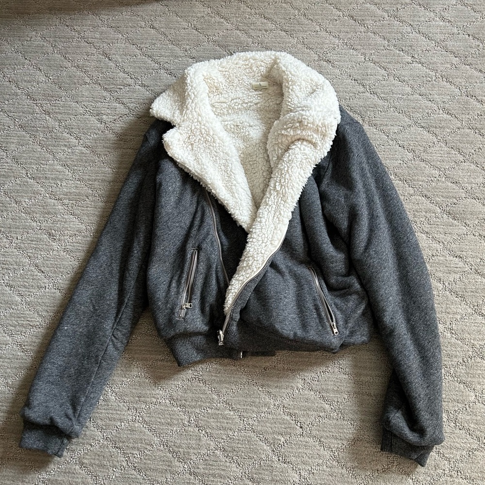 Abercrombie and Fitch sherpa lined jacket